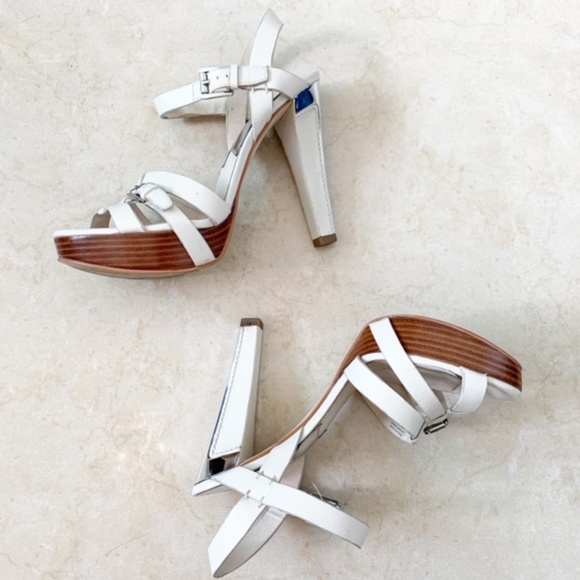 Michael Kors Shoes - Michael Kors White Platform Heels